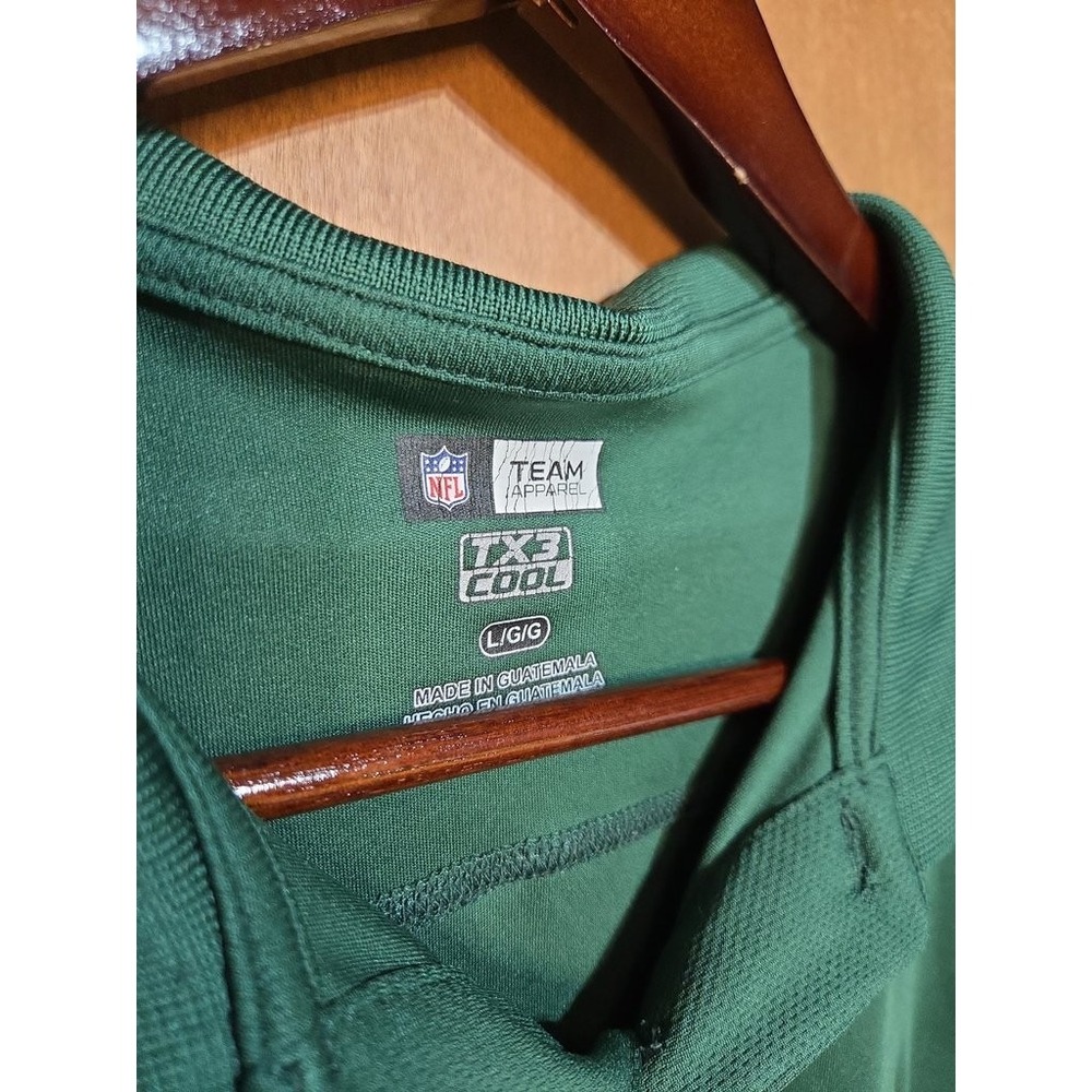 NFL Team Apparel Green Bay Packers Polo Shirt Mens Large Green TX3 Cool Golf Top - Picture 2 of 3